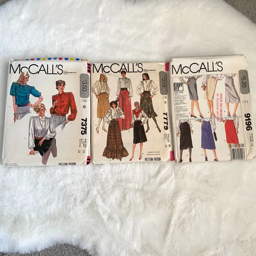 3 McCall's Sewing Patterns